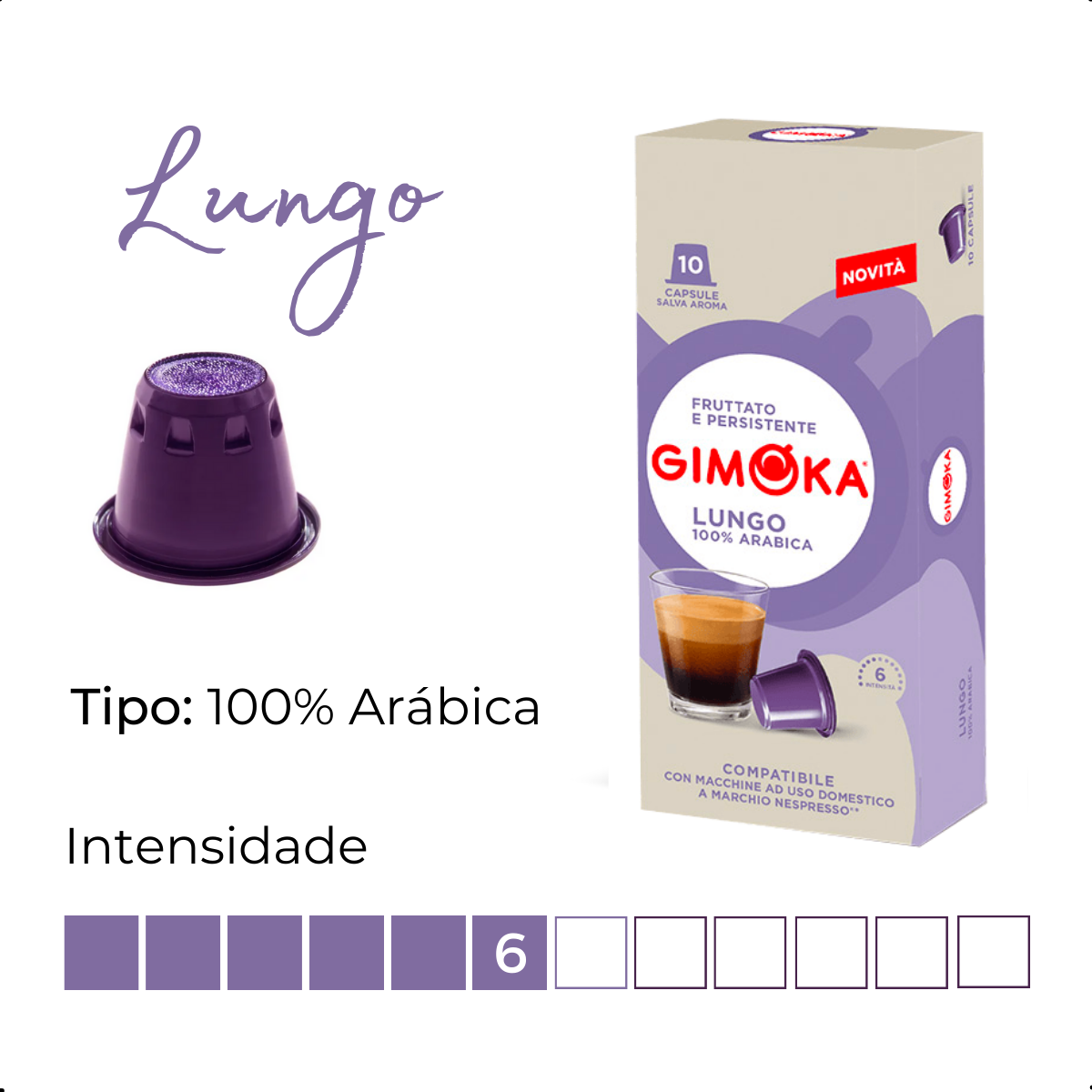 30 Cápsulas de Café para Nespresso® Gimok...