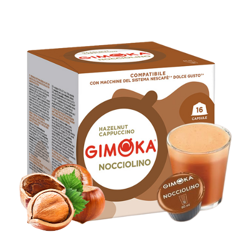 16 Cápsulas de Café Gimoka - Sabor Noccio...